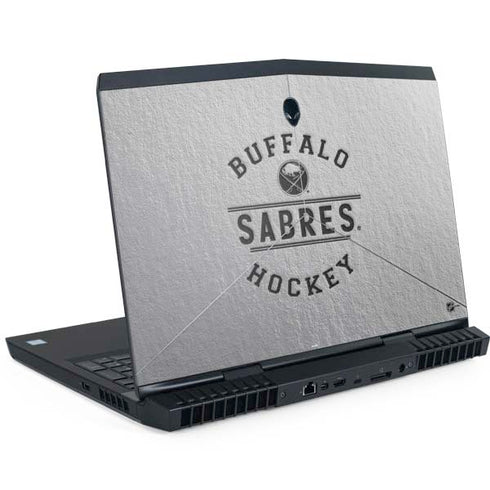 NHL Buffalo Sabres Black Text Dell Alienware Skin